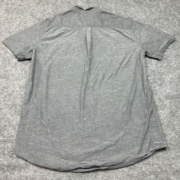 Roark Gray Short Sleeve Casual Button Down Shirt - Picture 5 of 8
